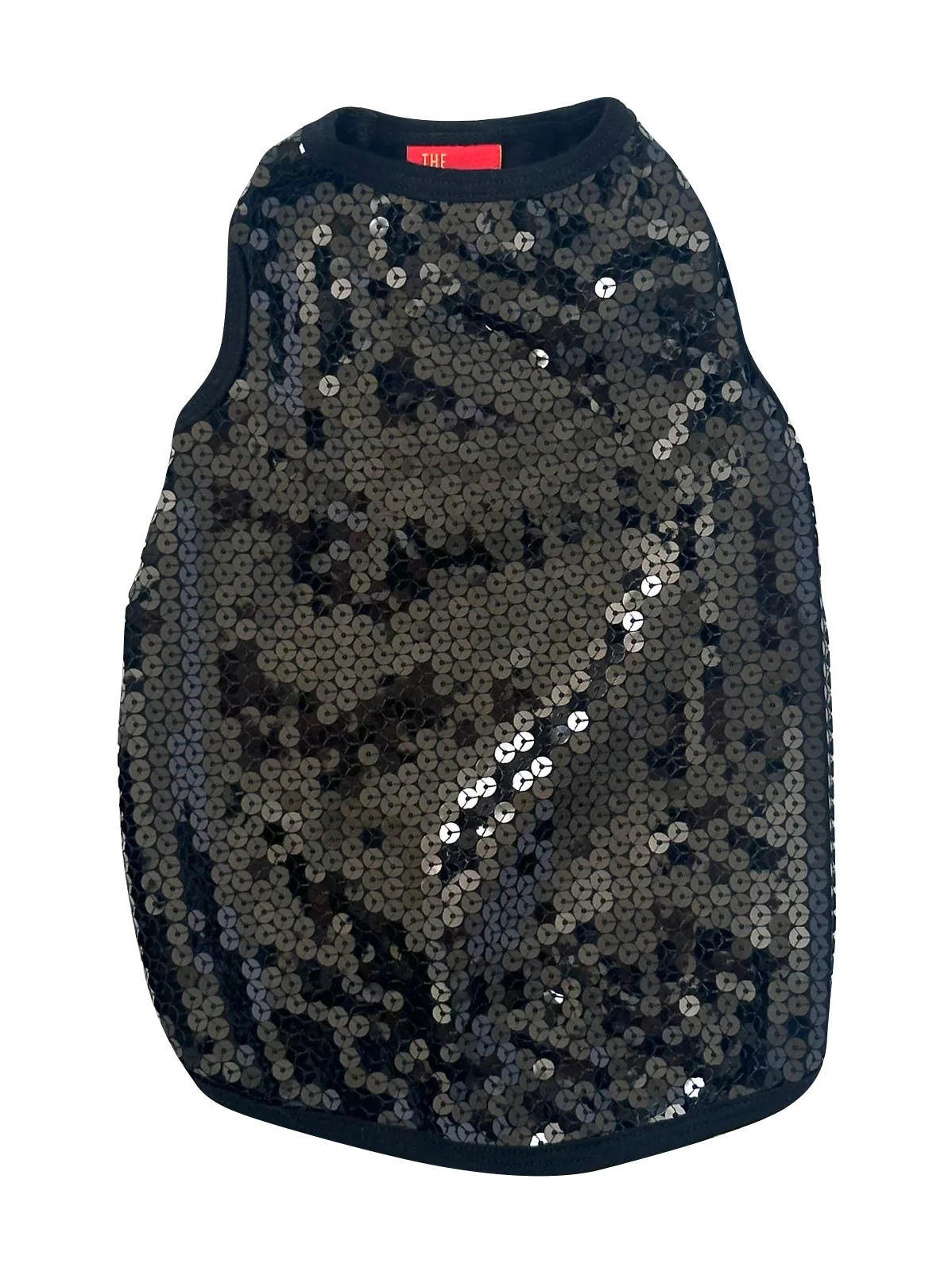 On The Rocks Sequined Tank, Black - Image 3