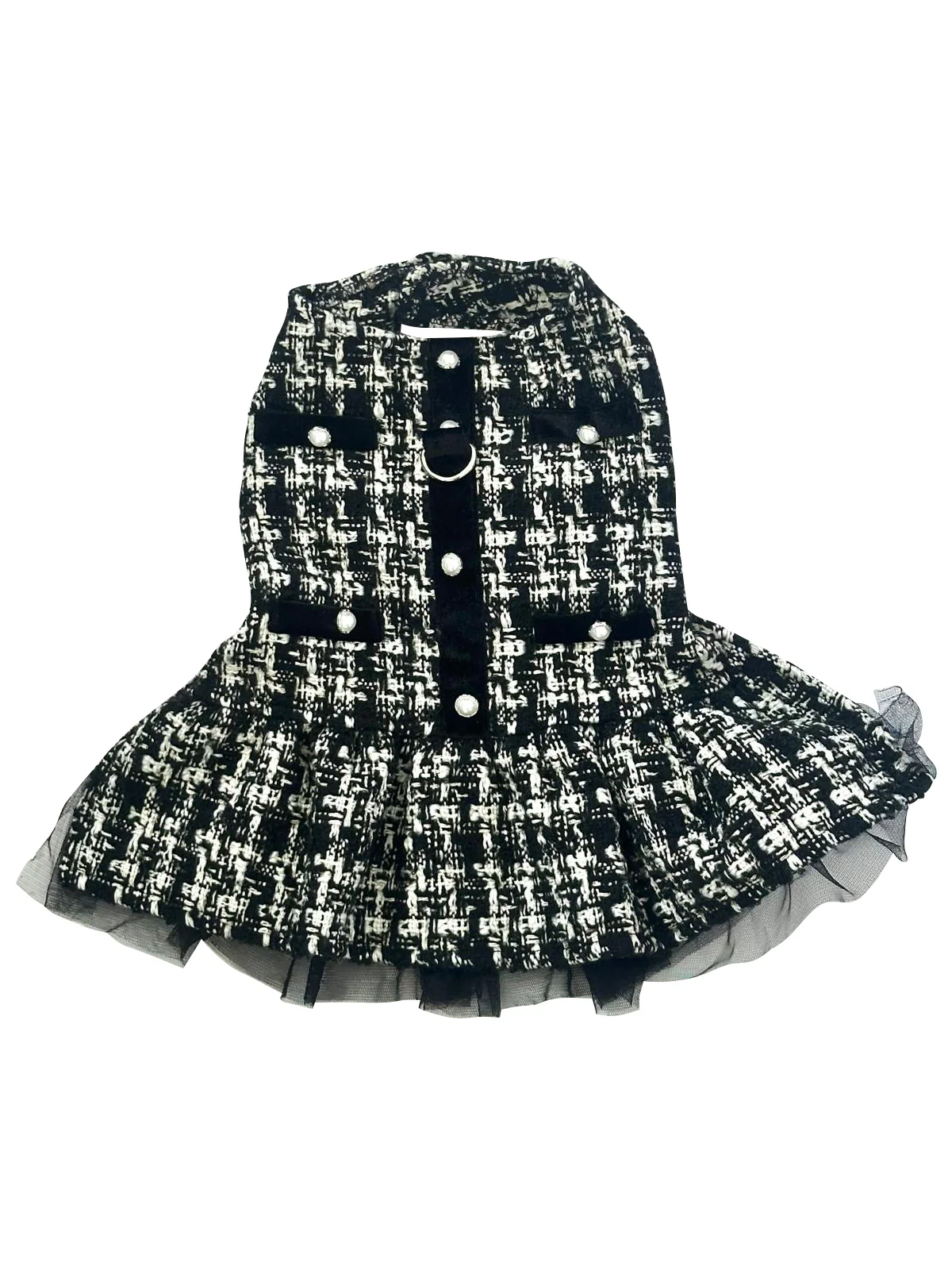 Chanel Dress, Black Plaid - Image 4