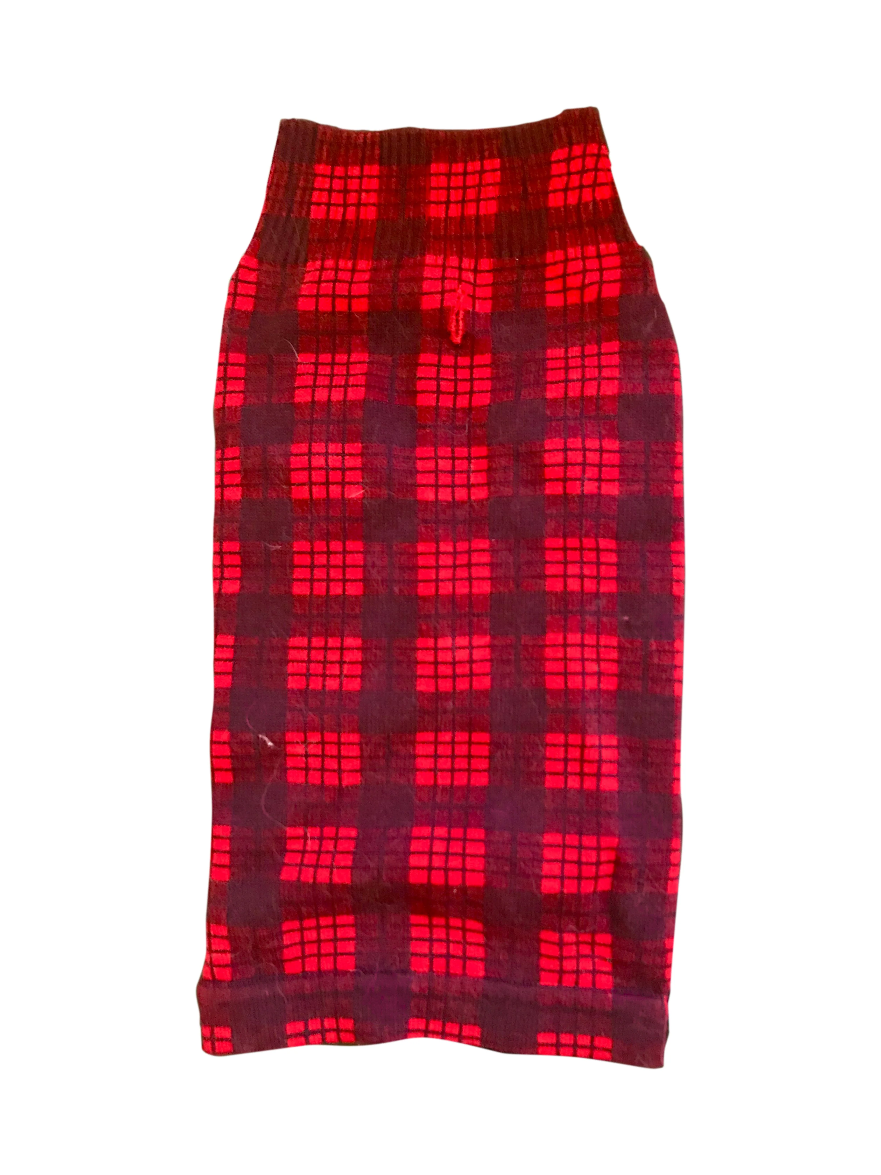 Londoner Plaid, Mockneck, Red/Black - Image 3