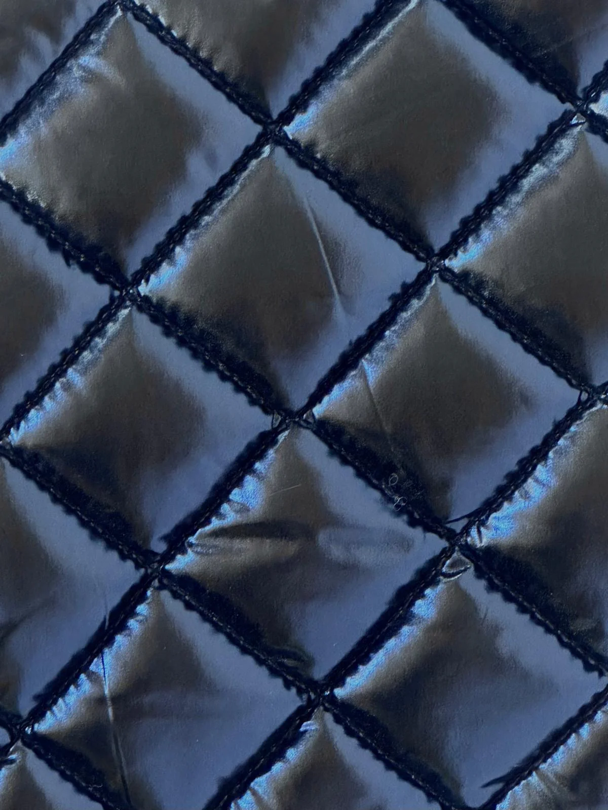 Mercedes Metallic Coat, Navy Blue - Image 3